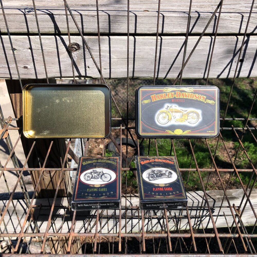 Harley Davidson Deck of Cards in 1997 Collectible Tin